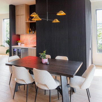 Noir Acoustic Slat Panels Hidden Doors