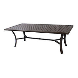 Tropitone 42"x84" Rectangle Banchetto Slat Table - Outdoor Dining Tables