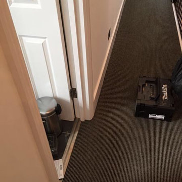 Grey Striped Carpet to Stairs in North London