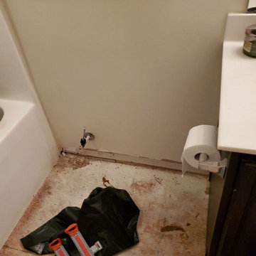 Bathroom Design and Remodel-after water damage