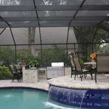 screened in pool