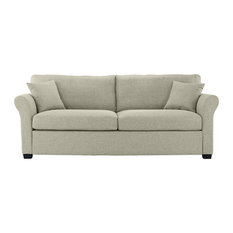 The Most Por Comfortable Couches Houzz Sofamania Clic And Traditional Ultra Comfortable Linen Fabric Sofa Beige Sofas