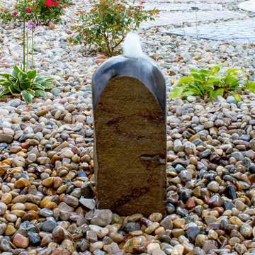 Polished Bullet Top Basalt Fountain