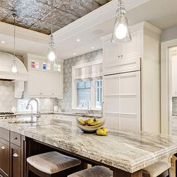 Detailed Vintage in Smoke and White Backpainted Glass - Wall And Floor Tile