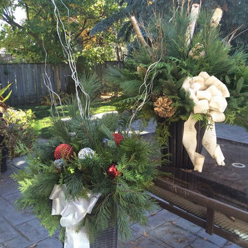 Assorted Outdoor Christmas Arrangements