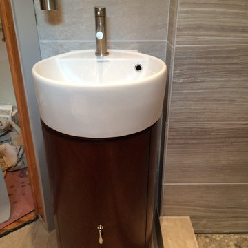 Current project Deadline Labor Day wknd Small Space Big Shower