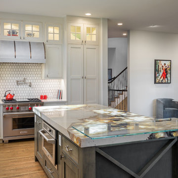 Patagonia Granite, Kitchen Island Glows