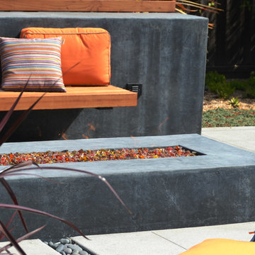 Modern Outdoor Living Room w/ Hidden Storage