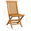 Vidaxl Folding Garden Chairs 8-Piece Set Solid Teak Wood