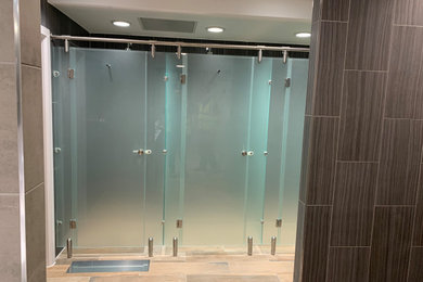 Glass Changing Room Cubicles