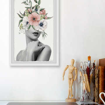 "Passionate Bloom" Framed Painting Print