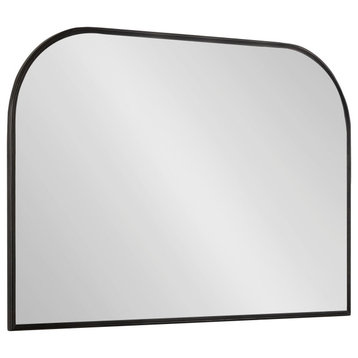 Caskill Framed Arch Wall Mirror, Black 36x24