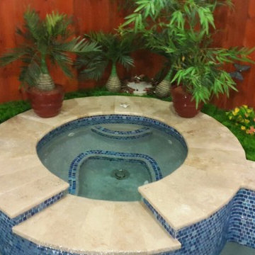 Travertine showcase