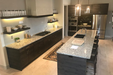 Example of a trendy home design design in Salt Lake City
