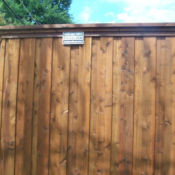 Cap Rail Board on Board Fence Lewisville TX