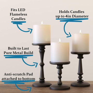 Pillar Candle Holders for Table