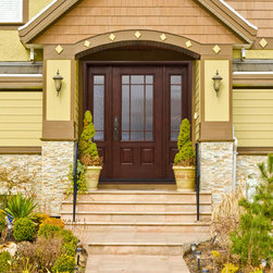 Cherry Entry Door System with SDL (simulated divided lites) - Front Doors