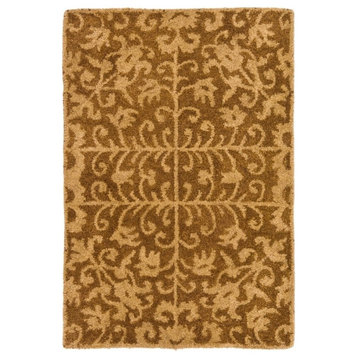 Safavieh Antiquity Collection AT411 Rug, Gold/Beige, 2'x3'