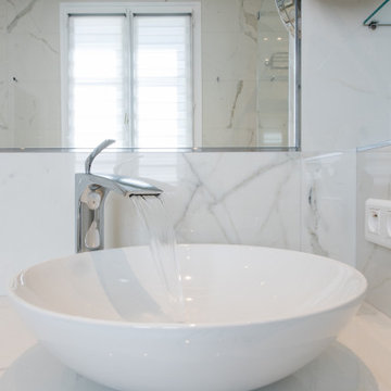 Salle de douche céramique Onice Verde & Calacatta