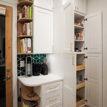 Brooklyn Brownstone Modern Luxury Green Kitchen Remodel