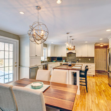 White Shaker Beauty featuring Candlelight Cabinetry