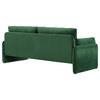 Indicate Performance Velvet Sofa, Emerald