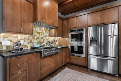 Inspiration for a rustic kitchen remodel in Los Angeles