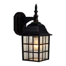 Designers Impressions - Oil Rubbed Bronze Outdoor Patio / Porch Exterior Light Fixture - Outdoor Wall Lights And Sconces
