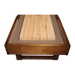 Harvard Shuffleboard Table with Chestnut Finish - Game Tables