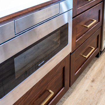 Custom Two-Tone Shaker Style Kitchen with Storage Organization