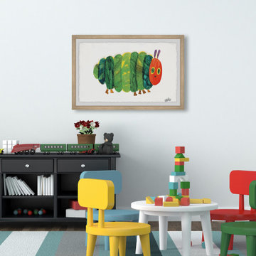 "Very Fat Caterpillar" Framed Painting Print