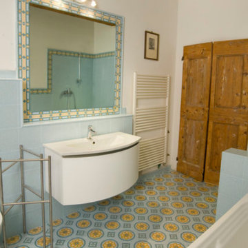 Soluzioni per la stanza da bagno /graniglia e cementine - progetti realizzati.