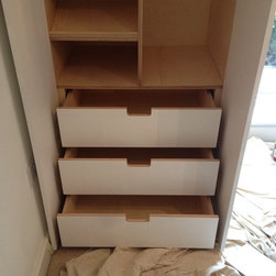 Double wardrobe with inbuilt drawers - Chests of Drawers