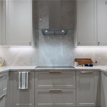 Luxury Bridle Path Kitchen Renovation - Taj Mahal Quartzite Masterpiece