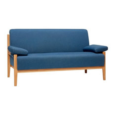 Hübsch Danish Sofa, Blue, 2 Seater