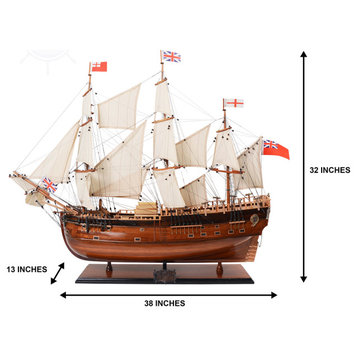 Hms Endeavour Museum-quality Fully Assembled Wooden Model Ship