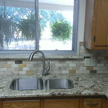 KITCHEN - Backsplash - Multi-color 2" x 4" Travertine