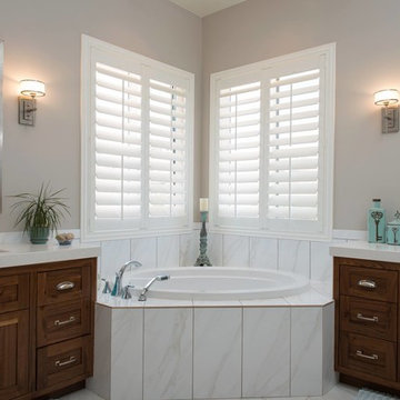 Waterproof Bathroom Window Treatments-Polywood Shutters