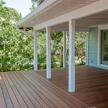 Garapa Decking used in Florida Coastal Home