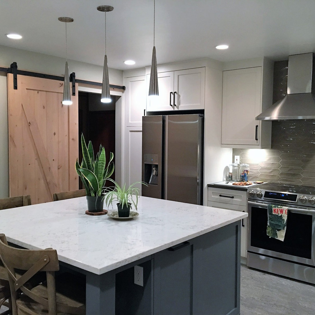 Blue Island in Kitchen