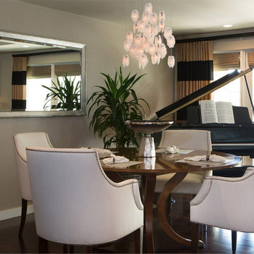 Contemporary Pasadena Condo Dining Area