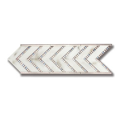 Captivate Border Calacatta with Bronze and Pewter Mirror,  3 5/16" x 10 7/16" Pa - Products