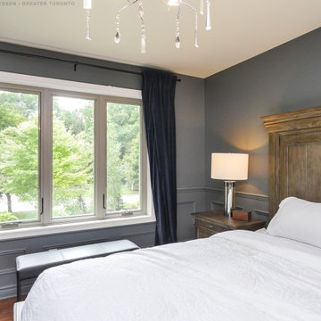 Classy Bedroom with New White Windows - Renewal by Andersen Greater Toronto, Ont