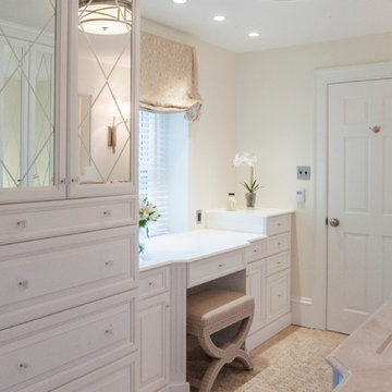 Elegant Master Bath in Classic Marble