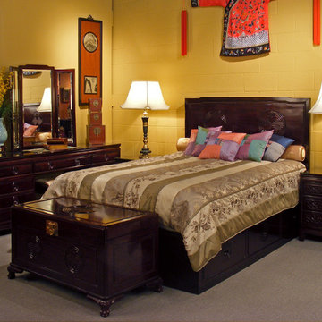 Chinese Rosewood Bedroom Set