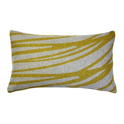 Pillow Decor Ltd. - Pillow Decor - Kukamuka Scandinavian Meri Lumbar Rectangular Pillow 12x19, Yello - Decorative Pillows