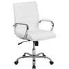 White Mid-Back Executive Chair