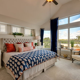 Blue And Coral Bedroom Ideas And Photos Houzz