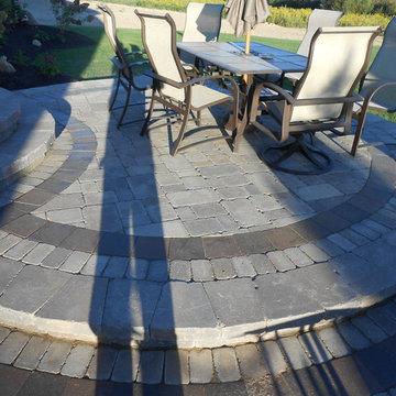Unilock Paver patio and retaining wall