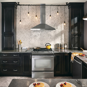 Casoria Kitchen in Maple Smoke Finish